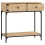 Mesa consola madera de ingeniería roble Sonoma 75x34,5x75 cm by , Side tables - Ref: Foro24-833399, Price: 90,34 €, Discount: %
