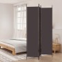 Biombo divisor de 3 paneles de tela marrón 150x220 cm by , Room dividers - Ref: Foro24-350195, Price: 34,29 €, Discount: %