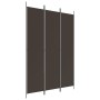 Biombo divisor de 3 paneles de tela marrón 150x220 cm by , Room dividers - Ref: Foro24-350195, Price: 34,29 €, Discount: %