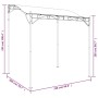 Toldo acero y tela color crema 2x2,3 m 180 g/m² by , Tents and gazebos - Ref: Foro24-362391, Price: 181,39 €, Discount: %