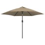 Sombrilla de jardín con palo de metal taupe 300 cm von , Sonnenschirme - Ref: Foro24-44500, Preis: 69,82 €, Rabatt: %