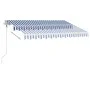 Toldo de pie automático azul y blanco 300x250 cm by vidaXL, Awnings - Ref: Foro24-3069506, Price: 422,93 €, Discount: %
