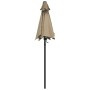 Sombrilla de aluminio gris topo 200x224 cm de , Sombrillas - Ref: Foro24-47207, Precio: 56,93 €, Descuento: %
