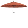 Sombrilla de jardín con palo de aluminio terracota 270 cm by , Umbrellas - Ref: Foro24-47309, Price: 81,55 €, Discount: %