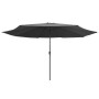 Sombrilla de jardín con palo de metal antracita 390 cm von , Sonnenschirme - Ref: Foro24-47380, Preis: 76,48 €, Rabatt: %