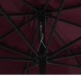 Sombrilla de jardín con palo de metal rojo burdeos 390 cm von , Sonnenschirme - Ref: Foro24-47382, Preis: 82,89 €, Rabatt: %