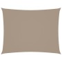 Toldo de vela rectangular tela Oxford gris taupe 4x6 m