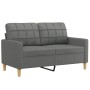 Juego de sofás con cojines 3 piezas tela gris oscuro de , Sofás - Ref: Foro24-3201259, Precio: 671,66 €, Descuento: %