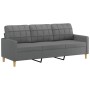 Juego de sofás con cojines 4 piezas tela gris oscuro by , Sofas - Ref: Foro24-3201267, Price: 738,86 €, Discount: %