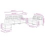 Juego de sofás con cojines 3 piezas tela rojo tinto by , Sofas - Ref: Foro24-3201320, Price: 466,95 €, Discount: %