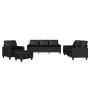 Juego de sofás con cojines 4 piezas cuero sintético negro by , Sofas - Ref: Foro24-3201343, Price: 681,40 €, Discount: %