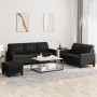 Juego de sofás con cojines 3 piezas cuero sintético negro von , Sofas - Ref: Foro24-3201383, Preis: 525,97 €, Rabatt: %