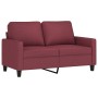 Juego de sofás con cojines 3 piezas tela rojo tinto by , Sofas - Ref: Foro24-3201458, Price: 459,01 €, Discount: %