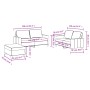 Juego de sofás con cojines 3 piezas tela rojo tinto by , Sofas - Ref: Foro24-3201458, Price: 459,01 €, Discount: %
