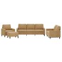 Juego de sofás con cojines 4 piezas terciopelo marrón by , Sofas - Ref: Foro24-3201493, Price: 664,44 €, Discount: %