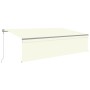 Toldo automático persiana LED sensor de viento crema 5x3 m by vidaXL, Awnings - Ref: Foro24-3069472, Price: 604,65 €, Discoun...