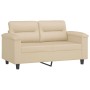 Juego de sofás con cojines 4 piezas tela microfibra crema by , Sofas - Ref: Foro24-3202300, Price: 857,04 €, Discount: %