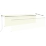 Toldo automático persiana LED sensor de viento crema 5x3 m by vidaXL, Awnings - Ref: Foro24-3069472, Price: 604,65 €, Discoun...