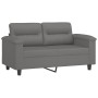 Juego de sofás con cojines 4 piezas tela microfibra gris oscuro von , Sofas - Ref: Foro24-3202298, Preis: 826,07 €, Rabatt: %