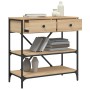 Mesa consola madera de ingeniería roble Sonoma 75x34,5x75 cm von , Seitentische - Ref: Foro24-833409, Preis: 101,24 €, Rabatt: %