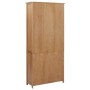 Estantería 4 puertas madera roble macizo y cristal 90x35x200cm by , Bookcases and shelves - Ref: Foro24-289180, Price: 596,71...