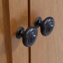 Estantería 4 puertas madera roble macizo y cristal 90x35x200cm by , Bookcases and shelves - Ref: Foro24-289180, Price: 596,71...