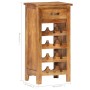Botellero de madera maciza de acacia 40x30x80 cm by , Wine racks - Ref: Foro24-287482, Price: 182,14 €, Discount: %