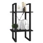 Estantería de 2 niveles madera contrachapada negro 40x30x70 cm von , Bücherregale und Regale - Ref: Foro24-806408, Preis: 38,...