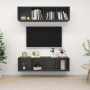 Muebles de salón de pared 2 uds madera ingeniería gris by , TV Furniture - Ref: Foro24-3079783, Price: 115,02 €, Discount: %