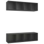 Muebles de salón de pared 2 uds madera ingeniería gris by , TV Furniture - Ref: Foro24-3079783, Price: 115,02 €, Discount: %