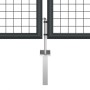 Puerta de malla de jardín acero galvanizado gris 400x175 cm by , garden gates - Ref: Foro24-145778, Price: 408,79 €, Discount: %