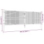 Puerta de malla de jardín acero galvanizado gris 400x175 cm by , garden gates - Ref: Foro24-145778, Price: 408,79 €, Discount: %