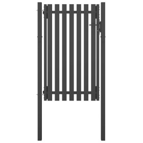 Puerta de valla para jardín de acero gris antracita 1x2 cm by , garden gates - Ref: Foro24-146330, Price: 215,13 €, Discount: %