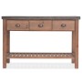 Mesa consola de madera de abeto maciza 122x35x80 cm by , Side tables - Ref: Foro24-245460, Price: 296,29 €, Discount: %
