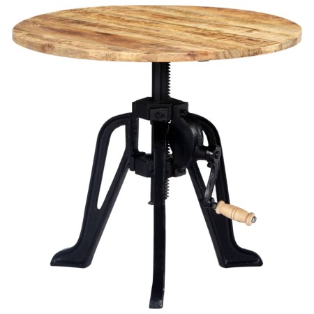 Mesa auxiliar madera de mango y hierro fundido 60x(46-63) cm by , Side tables - Ref: Foro24-247915, Price: 130,66 €, Discount: %
