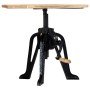 Mesa auxiliar madera de mango y hierro fundido 60x(46-63) cm by , Side tables - Ref: Foro24-247915, Price: 130,66 €, Discount: %
