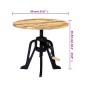 Mesa auxiliar madera de mango y hierro fundido 60x(46-63) cm by , Side tables - Ref: Foro24-247915, Price: 130,66 €, Discount: %