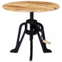 Mesa auxiliar madera de mango y hierro fundido 60x(46-63) cm by , Side tables - Ref: Foro24-247915, Price: 130,66 €, Discount: %