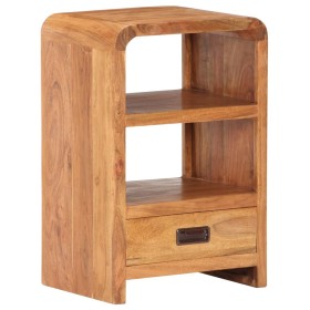 Mesita de noche madera maciza acacia acabado miel 40x30x60 cm by , Nightstands - Ref: Foro24-289633, Price: 187,76 €, Discoun...
