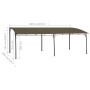Toldo parasol de jardín gris taupe 6x3x2,55 m von , Zelte und Pavillons - Ref: Foro24-312256, Preis: 374,95 €, Rabatt: %