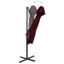 Sombrilla jardín voladiza cubierta doble rojo burdeos 250x250cm von , Sonnenschirme - Ref: Foro24-312358, Preis: 257,96 €, Ra...