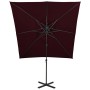 Sombrilla jardín voladiza cubierta doble rojo burdeos 250x250cm von , Sonnenschirme - Ref: Foro24-312358, Preis: 257,96 €, Ra...