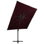 Sombrilla jardín voladiza cubierta doble rojo burdeos 250x250cm von , Sonnenschirme - Ref: Foro24-312358, Preis: 257,96 €, Ra...