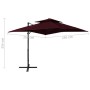 Sombrilla jardín voladiza cubierta doble rojo burdeos 250x250cm von , Sonnenschirme - Ref: Foro24-312358, Preis: 257,96 €, Ra...