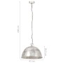 Lámpara colgante vintage 25 W plateada redonda 41 cm E27 by , Lamps - Ref: Foro24-320541, Price: 74,74 €, Discount: %