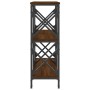 Mesa consola madera de ingeniería marrón roble 100x28x80,5 cm de , Mesas auxiliares - Ref: Foro24-835423, Precio: 62,15 €