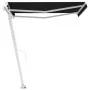 Toldo de pie manual retráctil gris antracita 350x250 cm de vidaXL, Toldos - Ref: Foro24-3069519, Precio: 504,78 €, Descuento: %