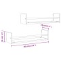 Estantes de pared con barras 2 uds roble Sonoma 60x16x14 cm von , Regale und Regale - Ref: Foro24-835435, Preis: 24,94 €, Rab...
