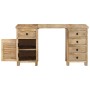 Escritorio con pedestal madera maciza de mango 140x50x77 cm von , Schreibtische - Ref: Foro24-338209, Preis: 490,74 €, Rabatt: %
