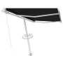 Toldo de pie manual retráctil gris antracita 350x250 cm de vidaXL, Toldos - Ref: Foro24-3069519, Precio: 504,78 €, Descuento: %